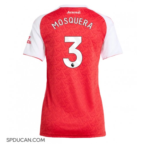 Zenski Nogometni Dres Arsenal Cristhian Mosquera #3 Domaci 2025-26 Kratak Rukav